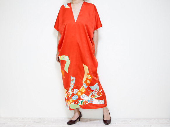 Square KIMONO Dress -using Vintage Kimono 第10張的照片