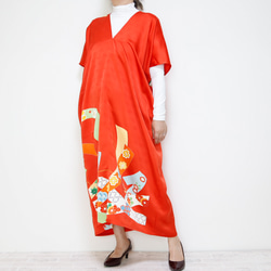 Square KIMONO Dress -using Vintage Kimono 第5張的照片