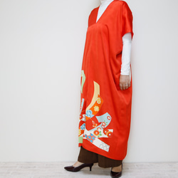 Square KIMONO Dress -using Vintage Kimono 第2張的照片