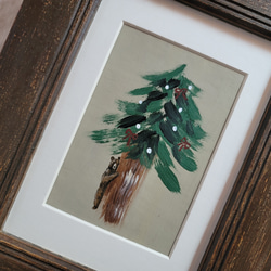 クリスマスツリーとクマさん　カレンダーの原画 4枚目の画像