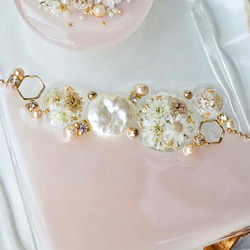 iPhoneケース スマホケース　Android antique flower jewelry  押し花　スマホグリップ 11枚目の画像