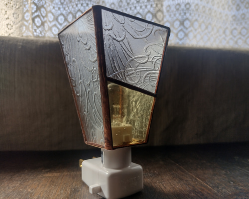 おやすみライト＊昭和型板ガラス