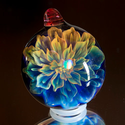 虹の花 ボロシリケイトガラスペンダント rf10 2枚目の画像