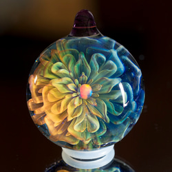 虹の花 ボロシリケイトガラスペンダント rf11 1枚目の画像