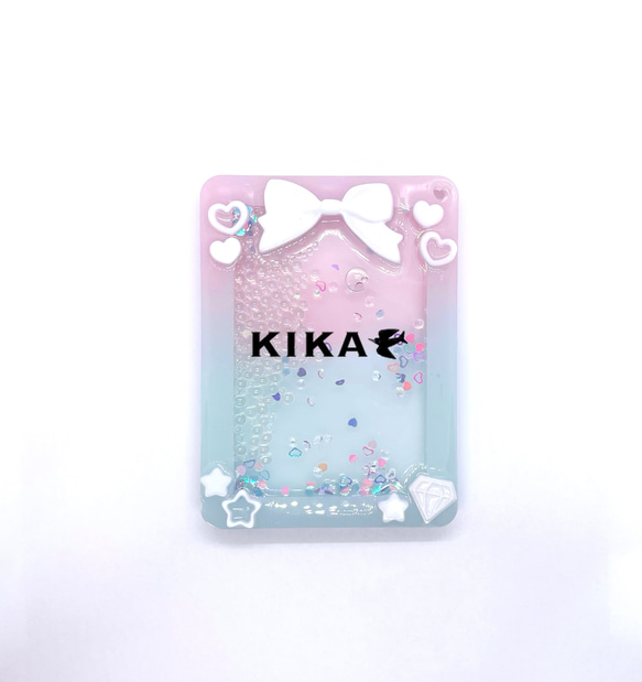 受注制作】デコ シェイカー トレカケース ダイヤモンド♢ ハート