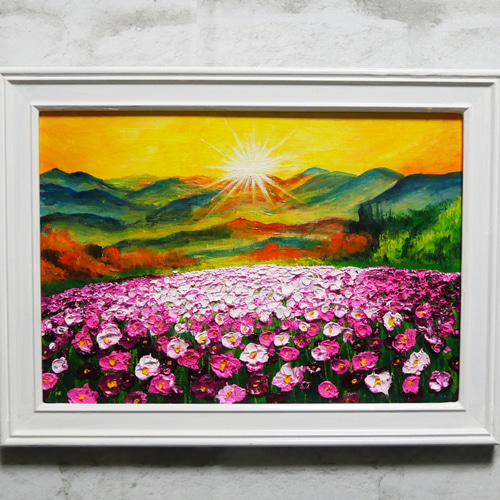 油絵 絵画 【アジサイの丘】 f463a3cb-17e4-4958-99ee-