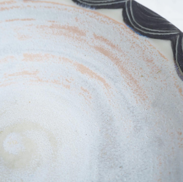 自由皿　半まる模様　陶器/pottery 5枚目の画像