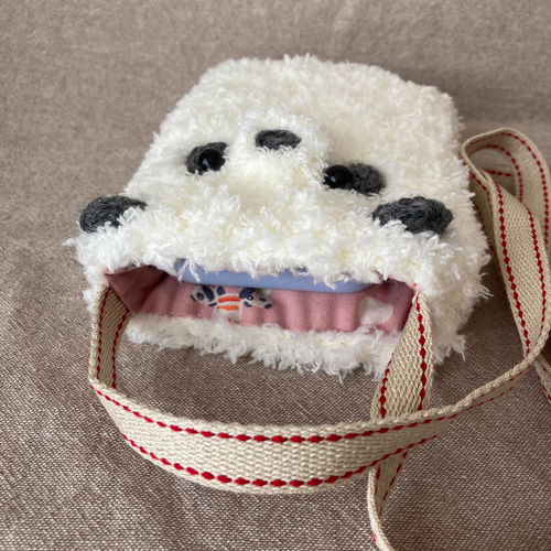 ふわふわパンダちゃんスマホポシェット スマホポシェット