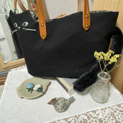 黒猫ちゃん　猫好きさんの為のトートバック 4枚目の画像