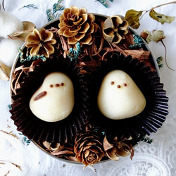 シマエナガのチョコレート型（２３）　シリコンモールド　お菓子　手作り　プレゼント 1枚目の画像