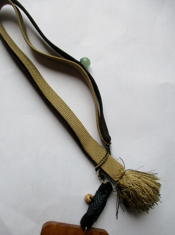 ７４３２　北海道かるたと羽織紐で作ったバックチャーム#送料無料 7枚目の画像