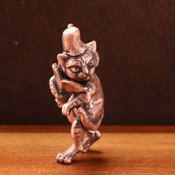 立体鳥獣戯画 相撲をシーンのかえる （659-779/純銅製） その他