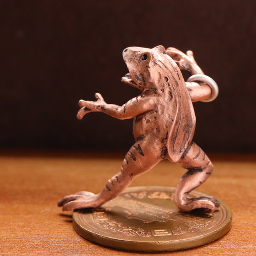 立体鳥獣戯画 相撲をシーンのかえる （659-779/純銅製） その他