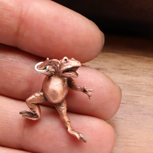 立体鳥獣戯画 相撲をシーンのかえる （659-779/純銅製） その他