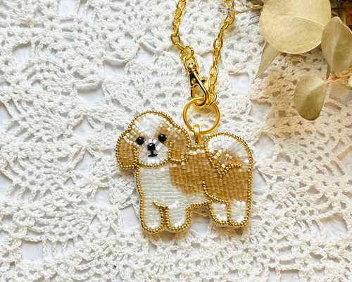 専用　ハンドメイド　刺繍　パピヨン　犬　バッグチャーム　キーホルダー　うちの子 41a63f3adc88c4db0f38ea4a671777