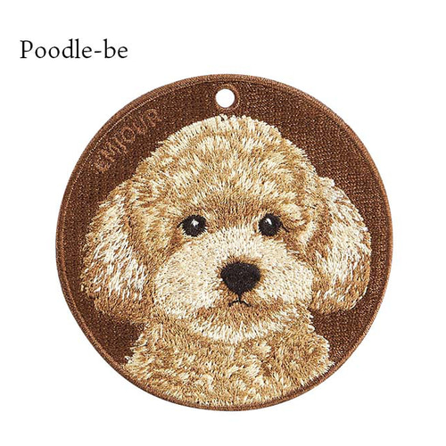 キーホルダー 犬 刺繍 ワッペン イヌ チャーム ダックスフンド