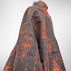 秋冬 ランクアップコーデ 着物ガウン カーディガン 着物リメイク コート 着物 和柄 フリーサイズ Ｊ51004 9枚目の画像