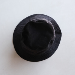 燈芯絨 &amp; Shweshwe 布料漁夫帽 Shweshwe 黑色 第3張的照片