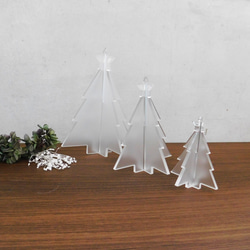 【送料無料】　Mサイズ　アクリルクリスマスツリー　置物　オブジェ 5枚目の画像