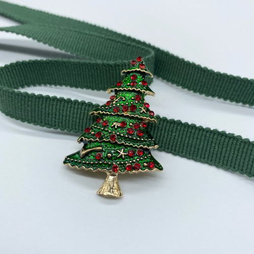 クリスマス企画】①クリスマス帯留め＆帯締め（真田紐）セット 帯留め