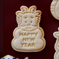 辰鏡餅（スタンプ付き）　クッキー型・クッキーカッター 2枚目の画像