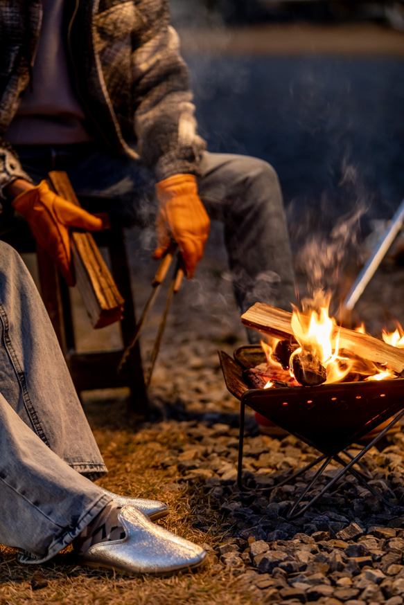 Zirconia：トルコ本革イェメニシューズ　メタリックレザー/フルレザー 