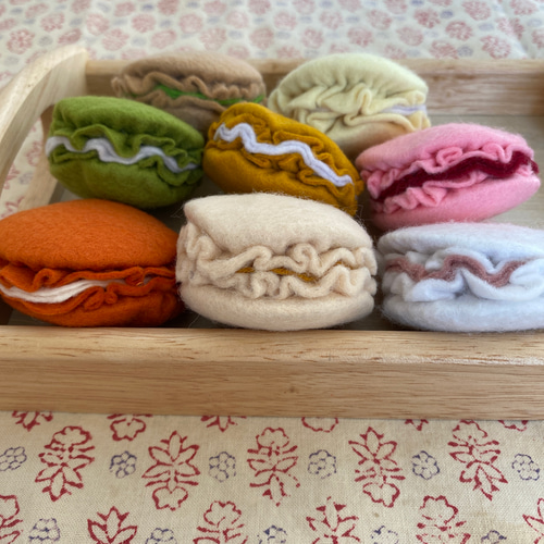 フェルト マカロンセット おもちゃ・人形 クミおばぁちゃんの手作り