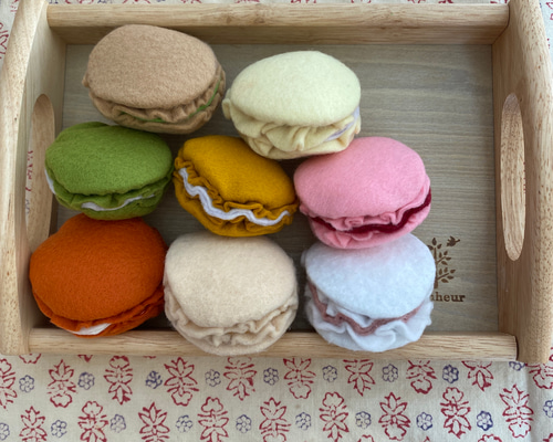 フェルト マカロンセット おもちゃ・人形 クミおばぁちゃんの手作り