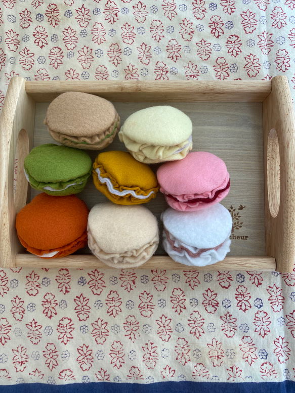 フェルト マカロンセット おもちゃ・人形 クミおばぁちゃんの手作り