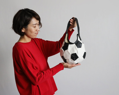 送料無料）Sサイズ上質シュリンクPUレザー サッカー ボール バッグ 