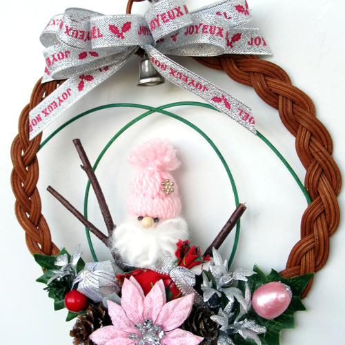 クリスマスリース飾り 小23-1 リース kisetukazari2 通販 16741130