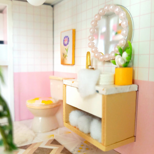 SWEET TIME』ミニチュアドールハウスの完成品です。 その他インテリア 