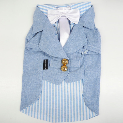 Fifi&Romeo (Mサイズ)  タキシード風トップス　犬服 タキシード フォーマル スーツ トップス ネクタイ・蝶ネクタイ