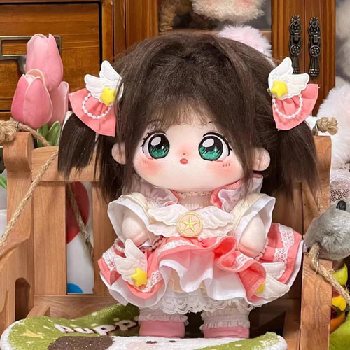 20cmぬいぐるみ 着せ替えぬいぐるみ さくら 茶色髪緑目 ぬい