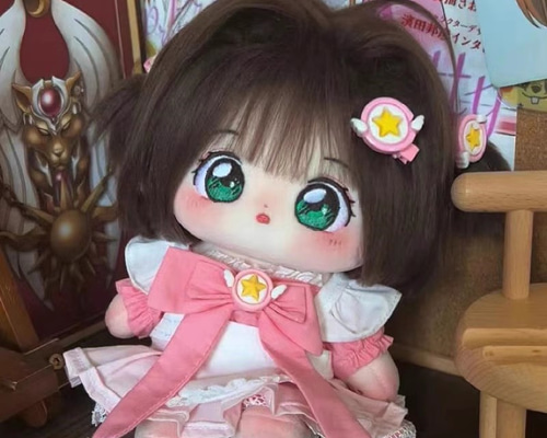 20cmぬいぐるみ 着せ替えぬいぐるみ さくら 茶色髪緑目 ぬい