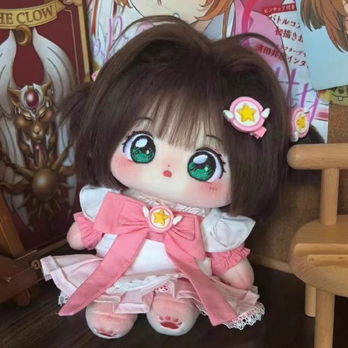 20cmぬいぐるみ 着せ替えぬいぐるみ さくら 茶色髪緑目 ぬい
