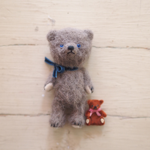 グレーのちいさなくまさん ぬいぐるみ Bear attic 通販 16741337