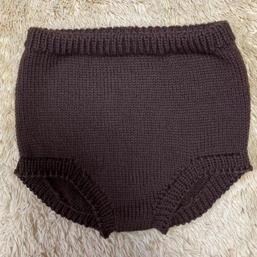 チョビ様オーダー品 手編み毛糸のパンツ 2枚組 Mサイズ ショート