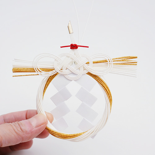 お正月飾り 2024 - 鶴（金） しめ縄・しめ飾り mizuhiki-iro 通販