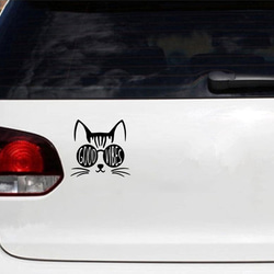 カッティングステッカー 猫 cat オリジナルステッカー 車OK 2枚目の画像