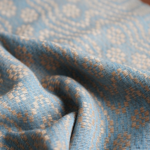 藍染　カディコットン大判ストール　綿100% 手紡ぎ手織りストール 藍染 khadi cotton 大判ストール 手紡ぎ手織り 綿100% ストール