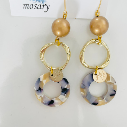 ショートヘア×ロングアクセサリー】大人シンプルデザイン*揺れる