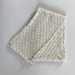 ベビーアルパカ100% かぎ針編みのマフラー　ショール　編み物　編物　毛糸 7枚目の画像