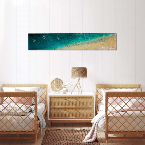 【ocean（＃3）】アートパネル　テクスチャーアート　モノトーン　シンプル　海 artjp_nycia3-006