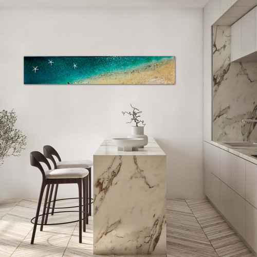 【ocean（＃3）】アートパネル　テクスチャーアート　モノトーン　シンプル　海 fab-uni-m-0167-1.jpg