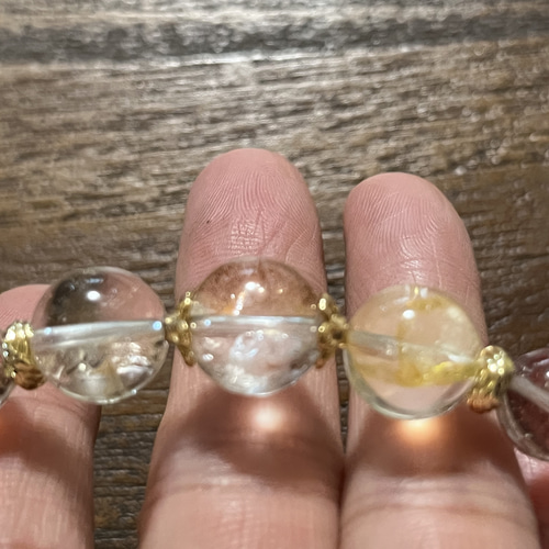 キラキラ✧︎*。虹入り♡オーロラクォーツ貔貅さんブレス。:°ஐ 