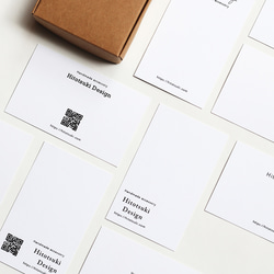 ショップカード セミオーダー  作成 QRコード 白黒 2枚目の画像