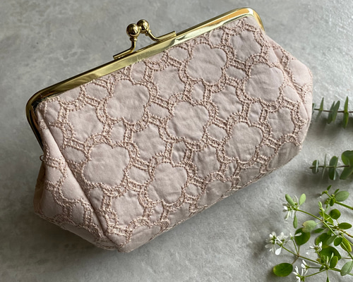 大人可愛いラメ大玉ピンク がま口❤️お財布ポーチ