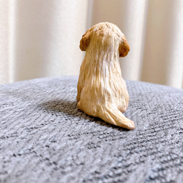 ラブラドゥードル　ミニチュア　子犬　犬　フィギュア　置物　オブジェ 8枚目の画像