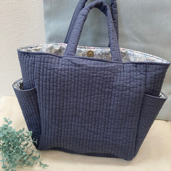 【専用ページ】ヌビバッグ/リバティ/ハンドメイド キレイめスタイルにも合わせやすいヌビバッグ♪大きめ肩掛け